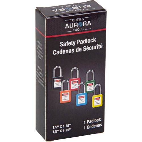 Verrou de s&eacute;curit&eacute;, Noir, Cl&eacute;s diff&eacute;rentes, Thermoplastique, Largeur de 1-1/2" Distribution Jean Lapalme