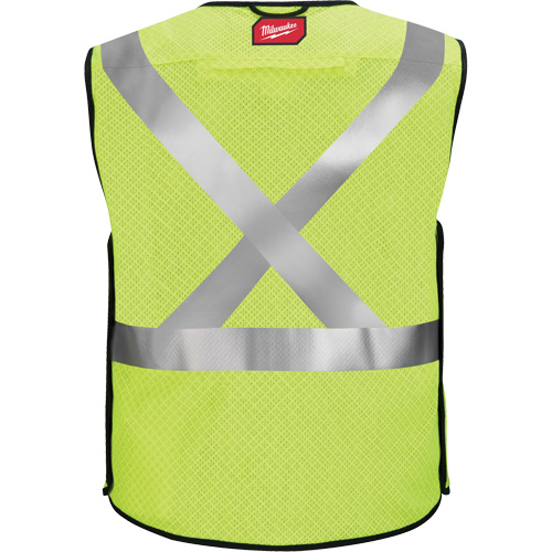 Gilet de s&eacute;curit&eacute; &agrave; maille d&eacute;tachable, Noir/Jaune lime haute visibilit&eacute;, Moyen/Petit Distribution Jean Lapalme
