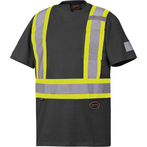 6976 Safety T-Shirt, Cotton, Small, Black Distribution Jean Lapalme