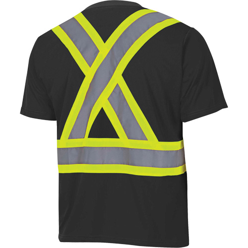 6992 Chandail de s&eacute;curit&eacute; en il-de-perdrix, Polyester, T-petit, Noir Distribution Jean Lapalme