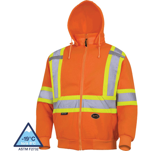 6924 Hoodie, Small, High Visibility Orange Distribution Jean Lapalme