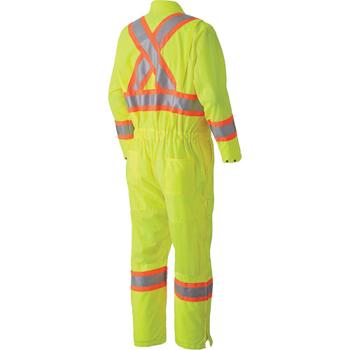 5999A Traffic Safety Coveralls, X-Small, High Visibility Lime-Yellow Distribution Jean Lapalme