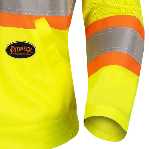 5999JW Veste de s&eacute;curit&eacute; routi&egrave;re pour femmes, Polyester, Jaune lime haute visibilit&eacute;, T-petit Distribution Jean Lapalme
