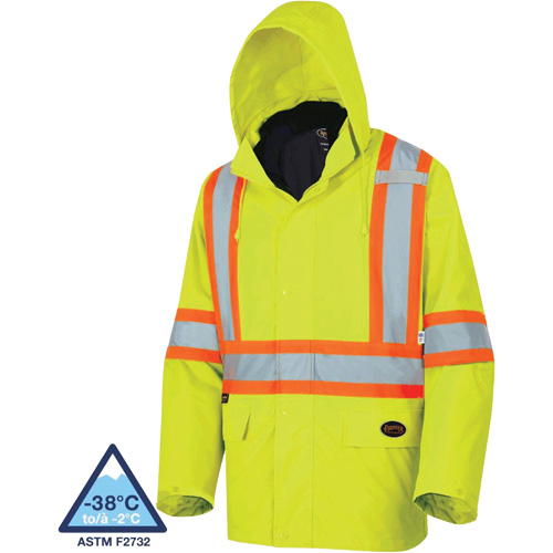 5633 Manteau 3 en 1 The Rock, Jaune lime haute visibilit&eacute;, T-petit Distribution Jean Lapalme