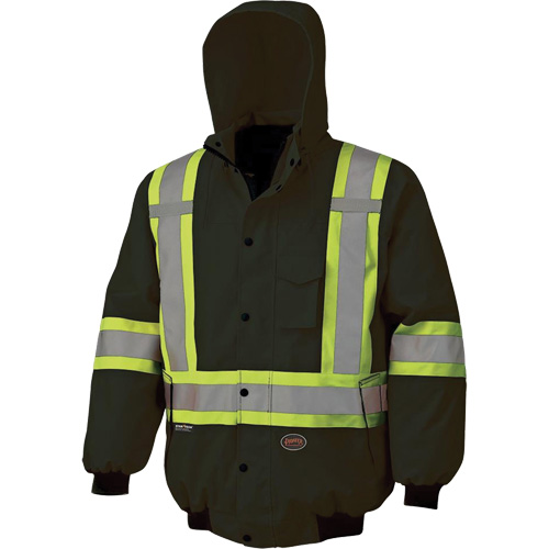 5026 Veste aviateur imperm&eacute;able 7 en 1, Polyester, Noir, T-petit Distribution Jean Lapalme