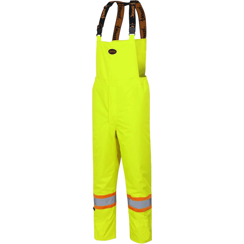 5054 Salopettes isol&eacute;es The Rock 300D, Polyester, Petit, Jaune lime haute visibilit&eacute; Distribution Jean Lapalme