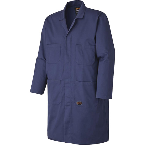 512 Shop Coat, Poly-Cotton, Small, Navy Blue Distribution Jean Lapalme