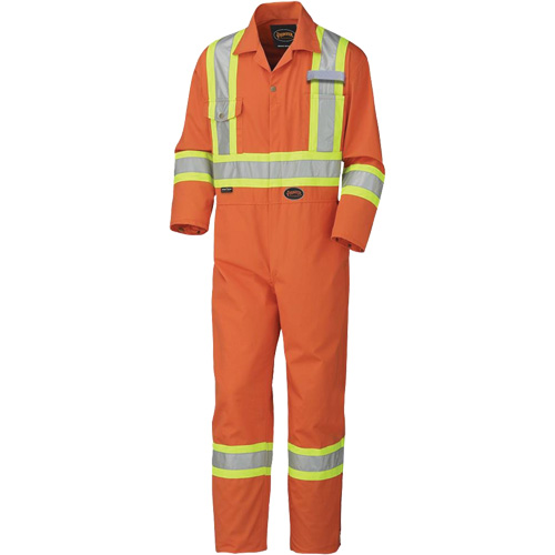 5513 Industrial Wash Coveralls, 36, High Visibility Orange Distribution Jean Lapalme