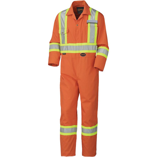 5513T Industrial Wash Coveralls, 40 (Tall), High Visibility Orange Distribution Jean Lapalme