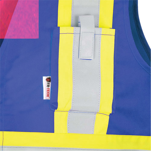 7730 FR-Tech&reg; Flame-Resistant Arc Safety Vest, Small, Royal Blue, 10 cal/cm² Distribution Jean Lapalme