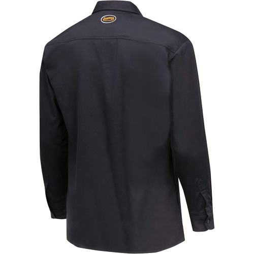 7742 FR-Tech&reg; Flame-Resistant Safety Shirt, Small, Navy Blue Distribution Jean Lapalme