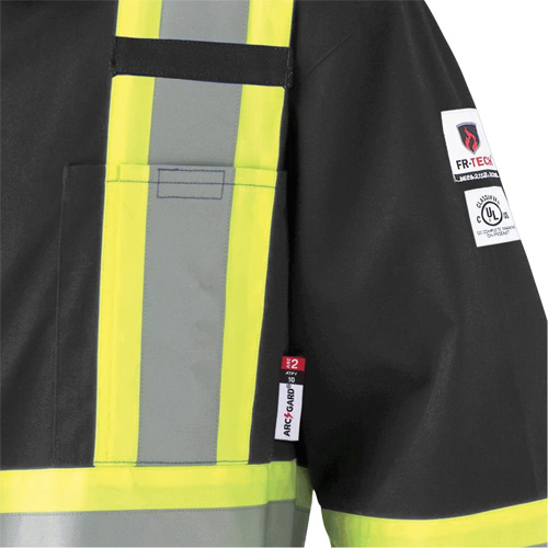 7702BKT FR-Tech&reg; Arc-Rated Coverall, Size 40 (Tall), Black, 10 cal/cm² Distribution Jean Lapalme