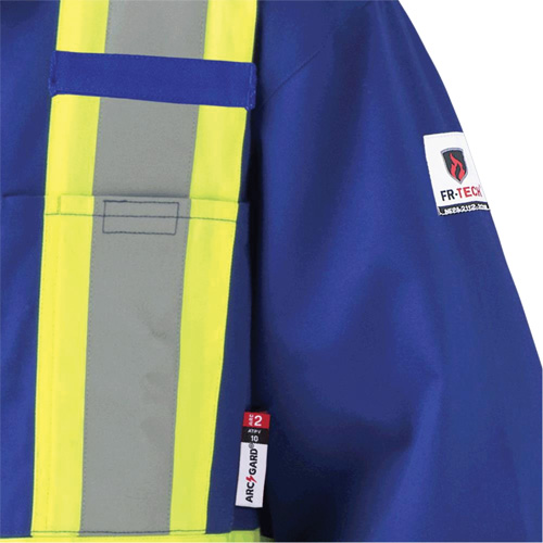 7706 FR-Tech&reg; Flame-Resistant Coverall with Leg Zippers, Size 36, Royal Blue, 9.7 cal/cm² Distribution Jean Lapalme