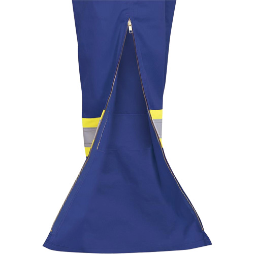 7706 FR-Tech&reg; Flame-Resistant Coverall with Leg Zippers, Size 36, Royal Blue, 9.7 cal/cm² Distribution Jean Lapalme