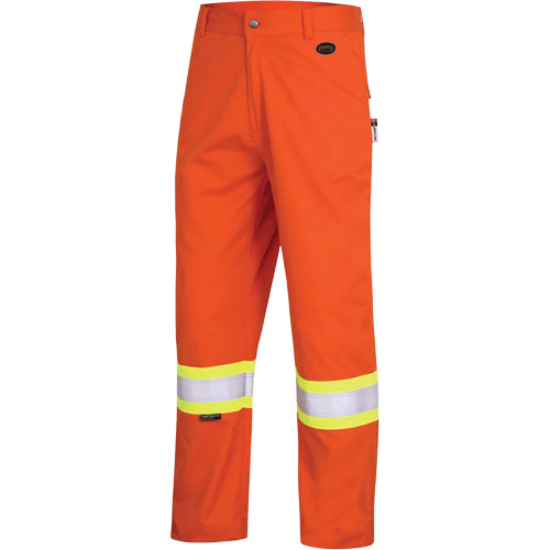 7763 Pantalon de s&eacute;curit&eacute; haute visibilit&eacute; r&eacute;sistant aux arcs &eacute;lectriques FR-Tech 88/12, 38, x 30, Orange haute visibilit&eacute;, 9,7 cal/cm² Distribution Jean Lapalme