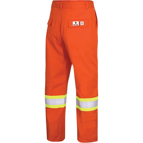 7763 Pantalon de s&eacute;curit&eacute; haute visibilit&eacute; r&eacute;sistant aux arcs &eacute;lectriques FR-Tech 88/12, 38, x 30, Orange haute visibilit&eacute;, 9,7 cal/cm² Distribution Jean Lapalme