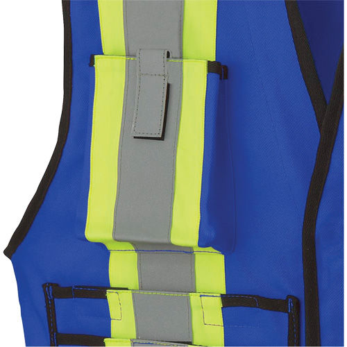 7733 FR-Tech&reg; Flame-Resistant Arc Surveyor's Vest, Small, Royal Blue, 9.7 cal/cm² Distribution Jean Lapalme