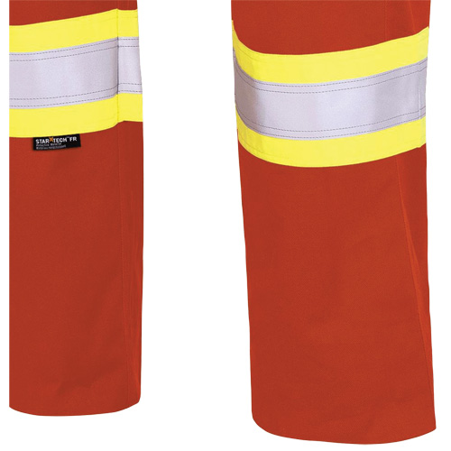 7765 Pantalon cargo de s&eacute;curit&eacute; haute visibilit&eacute; r&eacute;sistant aux arcs &eacute;lectriques FR-Tech 88/12, 32, x 34, Orange haute visibilit&eacute;, 10 cal/cm² Distribution Jean Lapalme