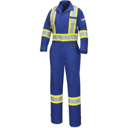 7704W Combinaison FR-Tech ignifuge/contre les arcs pour femme, Taille T-petit, Bleu royal, 10 cal/cm² Distribution Jean Lapalme