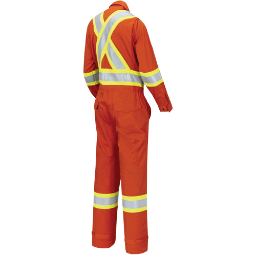 7702W Combinaison FR-Tech ignifuge/contre les arcs pour femme, Taille T-petit, Orange haute visibilit&eacute;, 10 cal/cm² Distribution Jean Lapalme