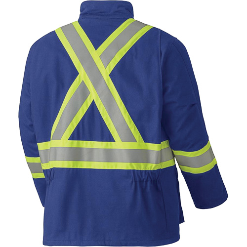 5523 Flame-Resistant Safety Parka, Small, Royal Blue, 58 cal/cm² Distribution Jean Lapalme