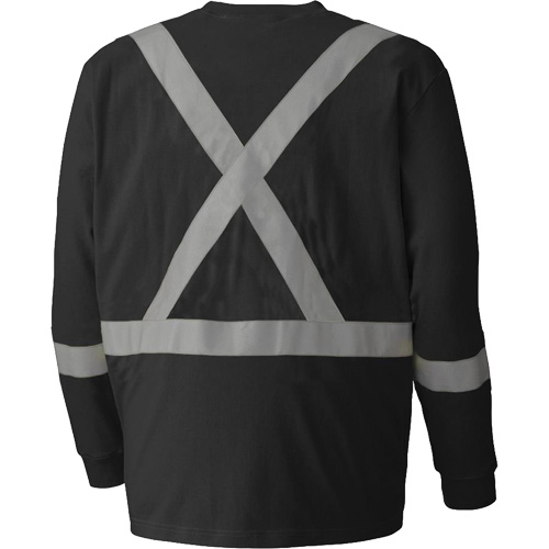 340SFA Chemise de s&eacute;curit&eacute; &agrave; manches longues ignifuge, Petit, Noir Distribution Jean Lapalme