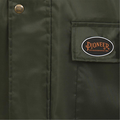 D8120J Manteau &agrave; capuchon ind&eacute;chirable Nailhead pour planteur d'arbres, Polyester/PVC, T-petit, Vert Distribution Jean Lapalme