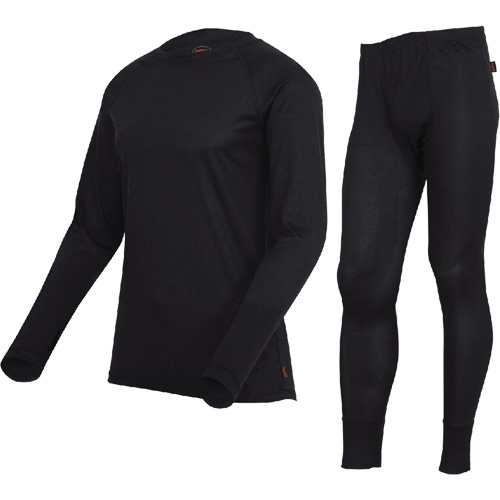 D2200A Ensemble de sous-v&ecirc;tements &agrave; s&eacute;chage rapide et &eacute;vacuation de l'humidit&eacute; de premi&egrave;re qualit&eacute;, Hommes, T-petit, Noir Distribution Jean Lapalme