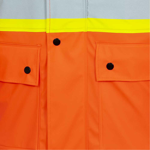 5892PKT High-Visibility FR Waterproof Safety Jacket, X-Small, High Visibility Orange Distribution Jean Lapalme