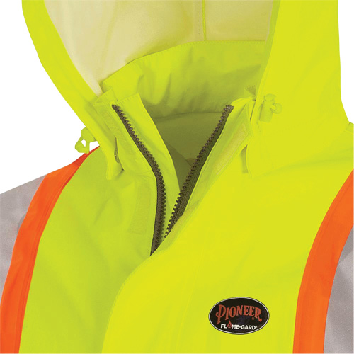 5881 FR/Arc-Rated Waterproof Rain Jacket, X-Small, High Visibility Yellow, 10 cal/cm² Distribution Jean Lapalme