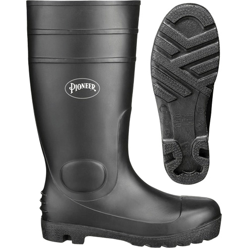 1011 Safety Boots, PVC, Size 10, Puncture Resistant Sole Distribution Jean Lapalme