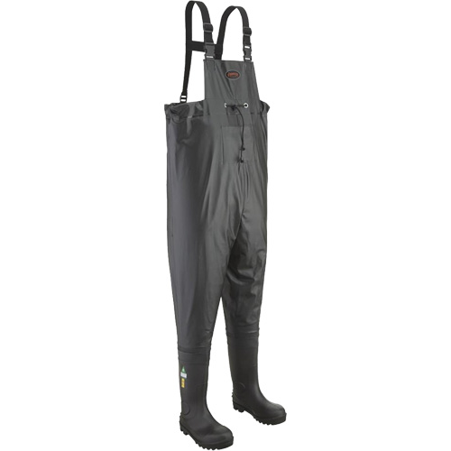 1043 Chest Waders, 10, Steel Toe Distribution Jean Lapalme
