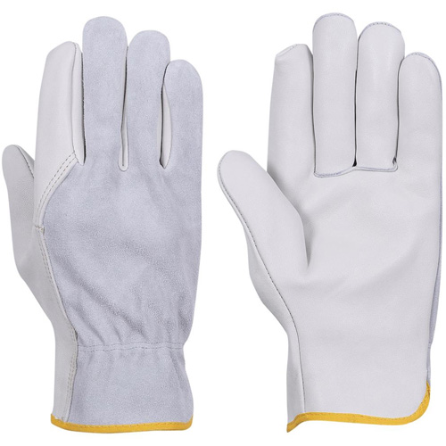 535G Gants de chauffeur beige, Petit, Paume en Cuir fleur de vache Distribution Jean Lapalme