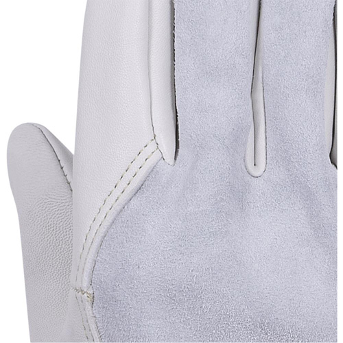 535G Gants de chauffeur beige, Petit, Paume en Cuir fleur de vache Distribution Jean Lapalme