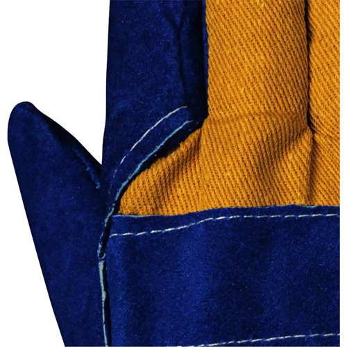 630 Gants d'appareilleur isol&eacute;s bleus, Taille unique, Paume en Cuir de vache refendu, Doublure en Boa Distribution Jean Lapalme