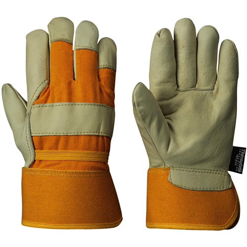 632 Insulated Fitter's Gloves, One Size, Grain Cowhide Palm, Boa Inner Lining Distribution Jean Lapalme