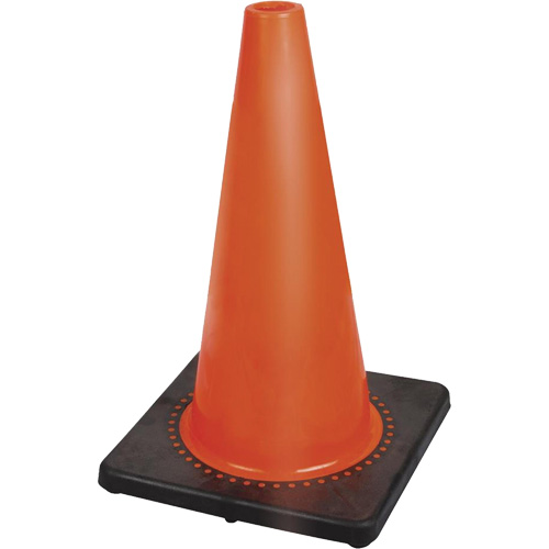 181P C&ocirc;ne de s&eacute;curit&eacute; flexible de premi&egrave;re qualit&eacute;, 18", Orange Distribution Jean Lapalme