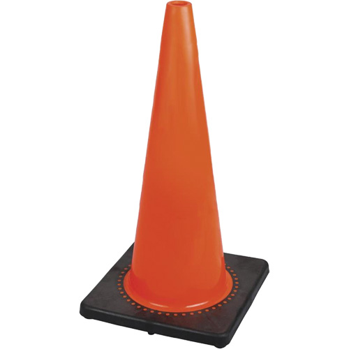 183P Premium Flexible Safety Cone, 28", Orange Distribution Jean Lapalme
