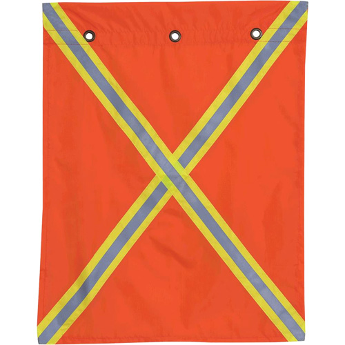 353 Drapeau avec bande r&eacute;fl&eacute;chissante, Polyester Distribution Jean Lapalme