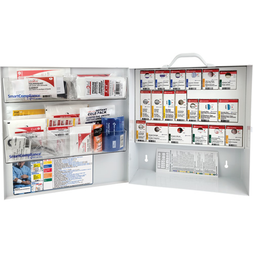SmartCompliance&reg; First Aid Cabinet, Meets CSA Z1220-17 Type 3 High-Risk Environment, Small (2-25 Workers) Distribution Jean Lapalme