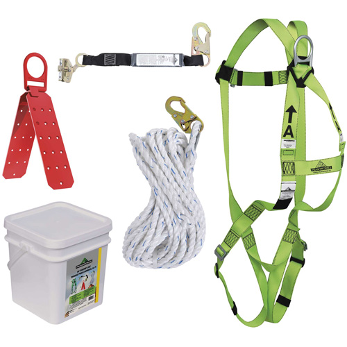 RK4-50 Compliance Fall Protection Kit, Roofer's Kit Distribution Jean Lapalme