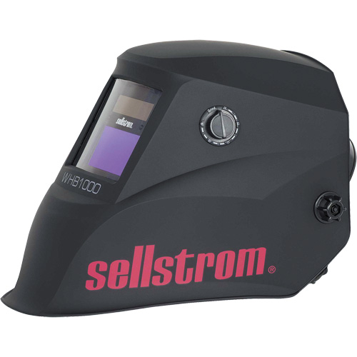 WHB1000 Advantage Series ADF Welding Helmet, 3.54" L x 1.57" W View Area, Black/Red Distribution Jean Lapalme