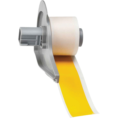 All-Weather Permanent Adhesive Label Tape, Vinyl, Yellow, 1" Width Distribution Jean Lapalme
