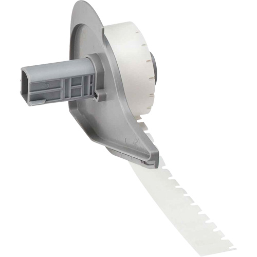 &eacute;tiquettes polyvalentes pour environnements difficiles, Polyester, 0,35" lo x 0,2" h, Noir sur transparent Distribution Jean Lapalme