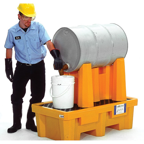 1-Drum Ultra-Drum Rack Containment Systems&reg;, 52" L x 49.5" W x 29" H, 66 US gal. Capacity Distribution Jean Lapalme