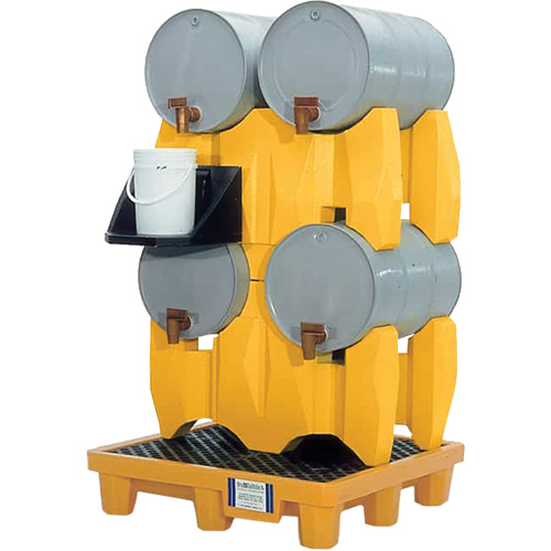Ultra-Drum Rack 4-Drum Containment System without Drain, 53" L x 53" W x 77.8" H, 3000 US gal. Capacity Distribution Jean Lapalme