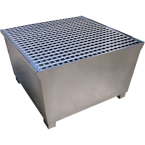 Steel Ultra-IBC Spill Pallet&reg;, 370 US gal. Spill Capacity, 57.6" x 34.7" x 56.9" Distribution Jean Lapalme