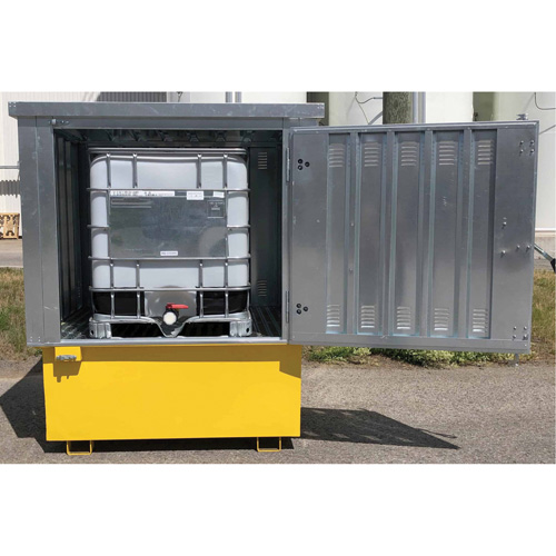 Steel Ultra-IBC Hard Top, 71.1" L x 83.1" W x 66.3" H, 5640 lbs. Load Capacity Distribution Jean Lapalme