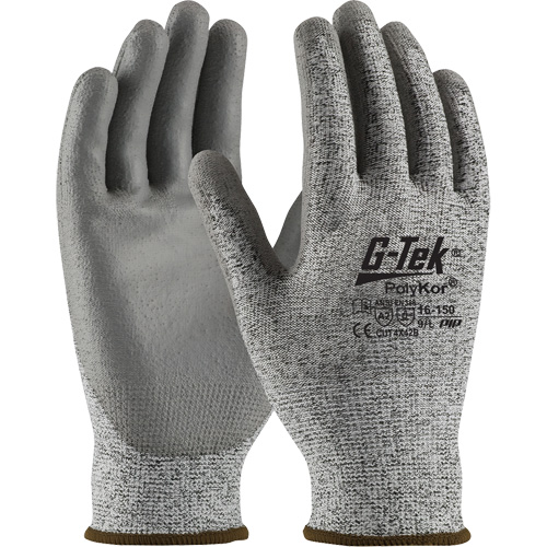 G-Tek&reg; Seamless Knit Cut-Resistant Gloves, Size X-Small, 13 Gauge, Polyurethane Coated, PolyKor&reg; Shell, ASTM ANSI Level A2/EN 388 Level B Distribution Jean Lapalme