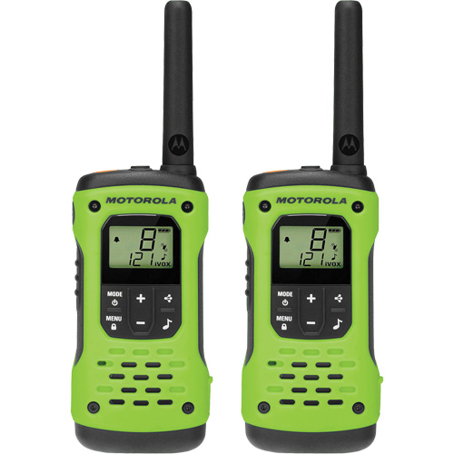 Radios bidirectionnelles TalkAbout T600 s&eacute;rie H2O, Bande FRS/GMRS, 22 canaux, Port&eacute;e 56 km Distribution Jean Lapalme